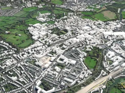 Cityscape Oxford United Kingdom 3D model