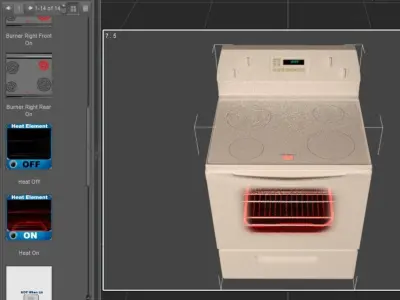 Electric Stove 3D model