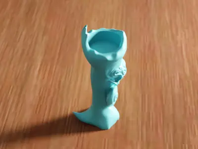 Skull Heart Candle Holder - 276 3D print model