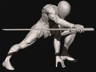 Gray Fox from Metal Gear Solid 3D print model