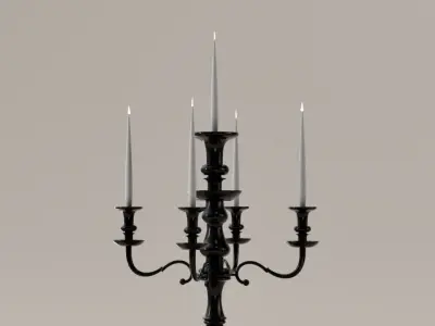 CANDELABRO GRANDE - PORTA VELAS 3D print model