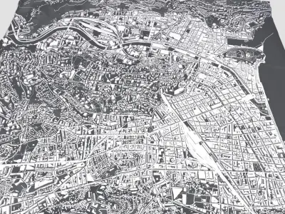 Cityscape Nice France 3D model