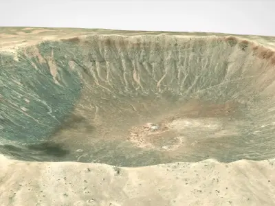 Meteor Crater Arizona USA 3D model
