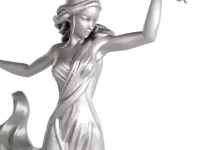 dancing girl statue  3D model