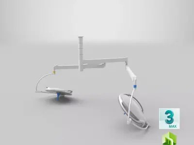 Surgical Lights On 3D model