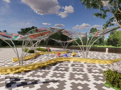 Tensile Structures Collection -A9 3D model