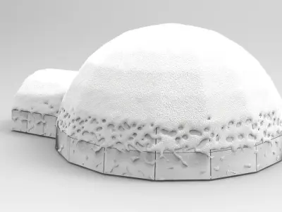 Iglo House Low-poly 3D model