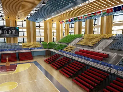 Basketball Arena 3D model