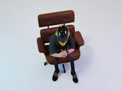 Daft Punk 3D Character for animation 3D model