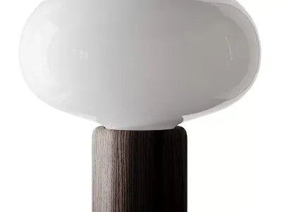 Karl-Johan table lamp oak 3D model