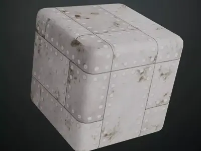 Steel Rusty Plate with Rivets PBR Seamless Texture