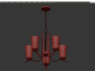 ARMIDA CHANDELIER Low-poly 3D model