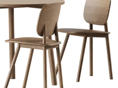 Paddle Chair and Table by Cruso 3D model