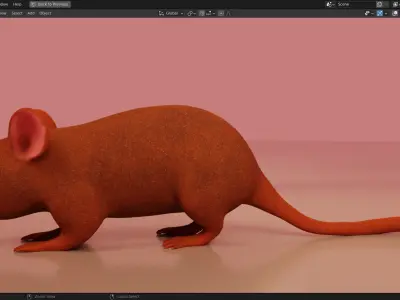 Mice 3D Model from Peter Wheat 1948 Walt Kelly  Low poly Low-poly 3D model