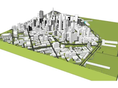Downtown San Francisco 3D model