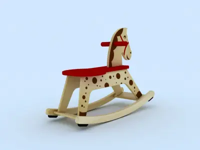 Rocking Horse 3d model 3D model