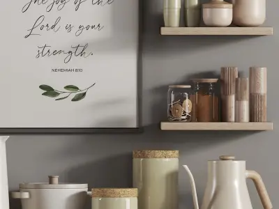 kitchen accessories 02 3D model