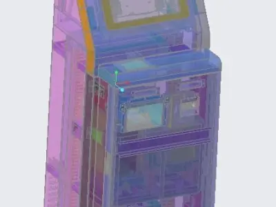 Parking charge machine 3D model