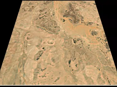 Mecca and the Red Sea coast of Saudi Arabia - tile n24 e42 3D model