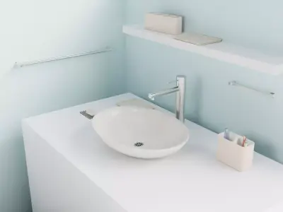 Bathroom Accessories Collection  Low-poly 3D model
