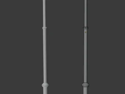 STREET LIGHT Low-poly 3D model 4