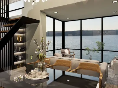 CASA MODERNA - MODELO 3D COMPLETO - INTERIOR Y EXTERIOR 3D print model