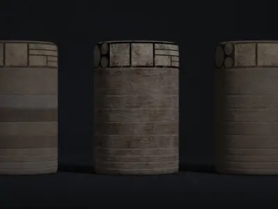 Wood Trim Sheet 01 Texture