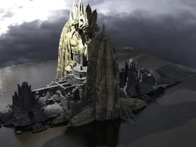 Hidden Atlantis Entrance to City 3 3D model