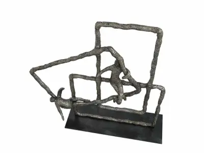 Gardeco TOUCH Bronze sculpture 3d model 3D model
