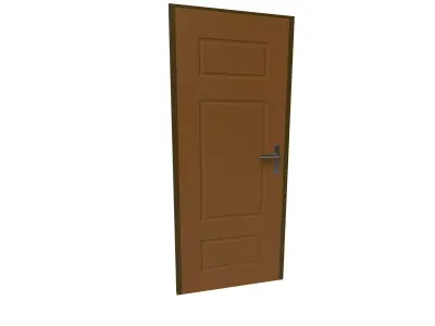 Door interior 3D model shop