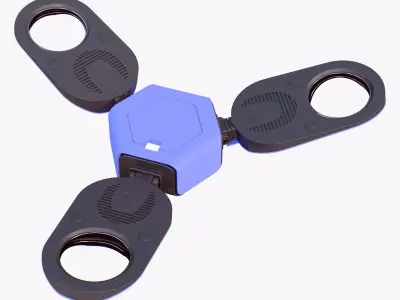 Tricopter Drone M1 3D model