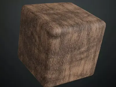 Weathered Mossy Green Wood Planks PBR Seamless Texture