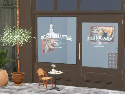 London Victorian Era Street P2 Environment For Blender 3D Model Low-poly 3D model