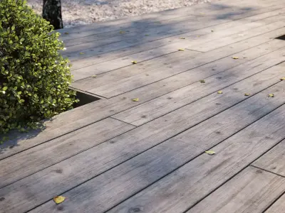 Old oak decking texture 3D model