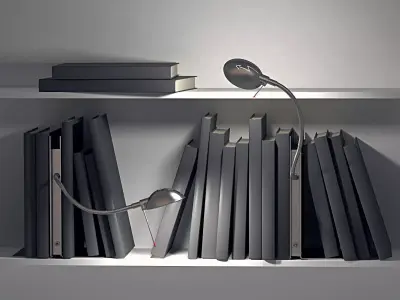 Oscar table lamp with light 3D model