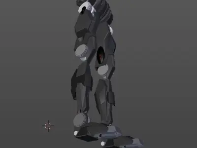 Low Poly Robot Legs Low-poly 3D model