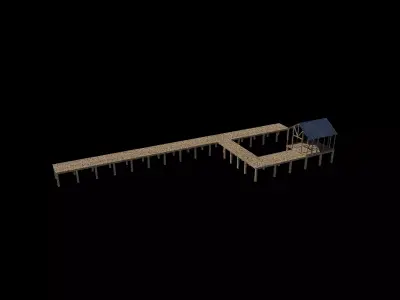  dock structure 3D model
