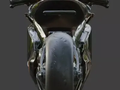 Futuristic Luxury Motorcycle 3D Model Low-poly 3D model