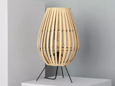 Lamp Floor - Bamboo Free 3D model