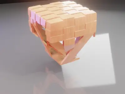 table2 cube in minecraft 3D model