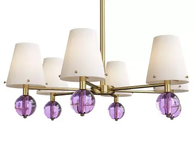Jonathan Adler Belvedere Six Light Chandelier Low-poly 3D model