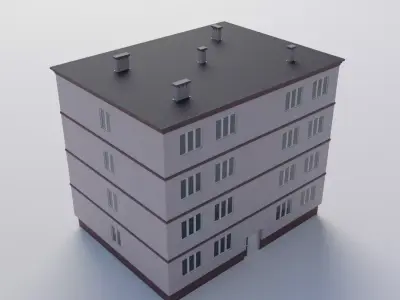 Apartment building 3D model