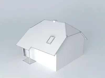 Dom house with roof Free 3D model