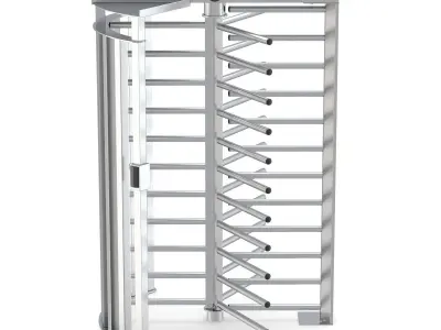 Turnstile Single Gate Full Height 3D model