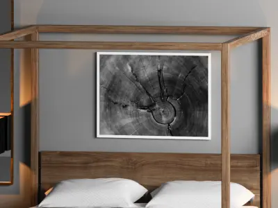 Restoration Hardware MACHINTO CANOPY BED 3D model