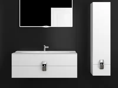 Furniture Set in the bathroom Miro eqloo 3D model