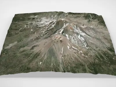 Mount Shasta California United States 3D model