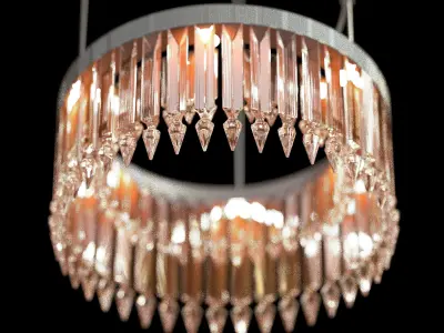 LADY CRINOLINE LUSTRE CLASSIQUE 1 MODULE 3D model