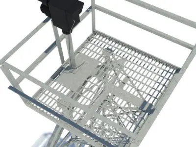 Seamark with light 3D model