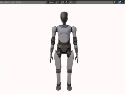 Robot  Rigged Game Ready 5K 15K 20K high Low-poly Low-poly 3D model